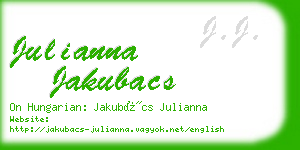 julianna jakubacs business card